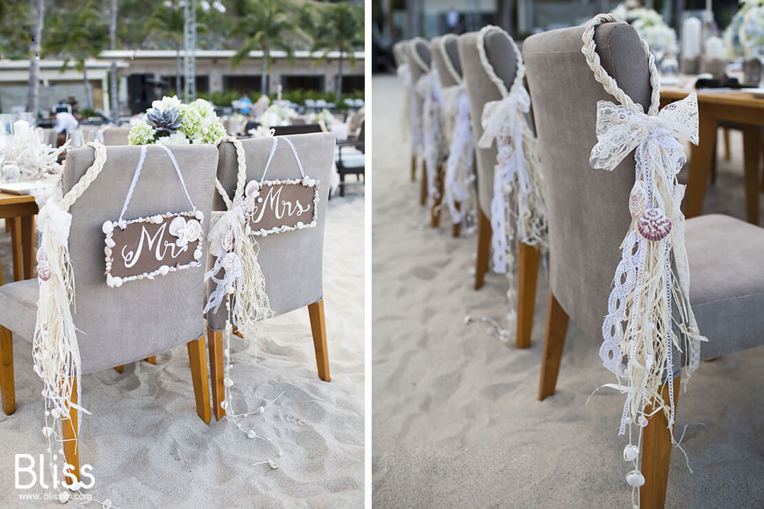 trang trí tiệc cưới bãi biển Bliss Wedding Planner Việt Nam